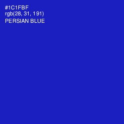 #1C1FBF - Persian Blue Color Image